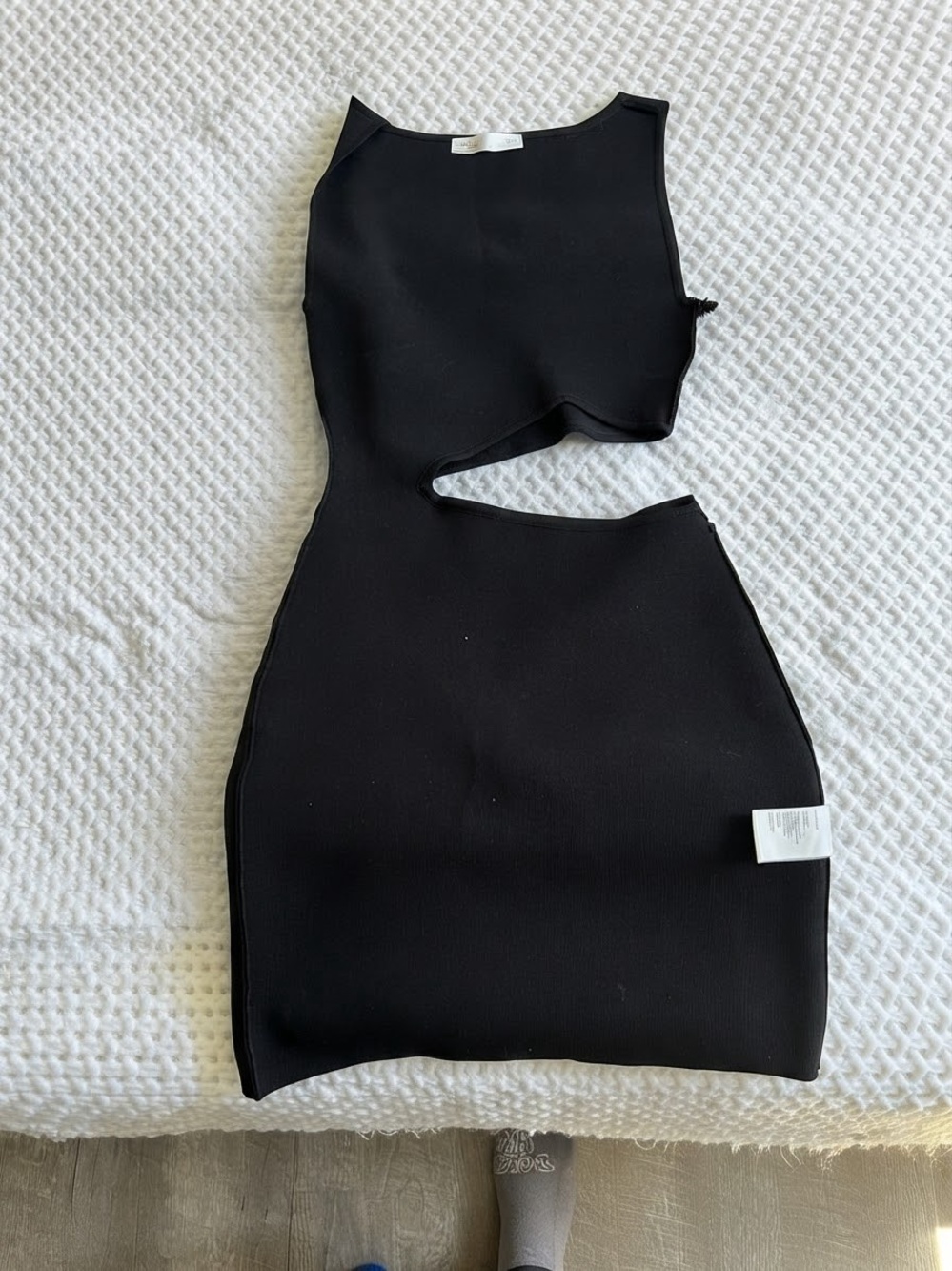 Black Cutout Bodycon Skirt